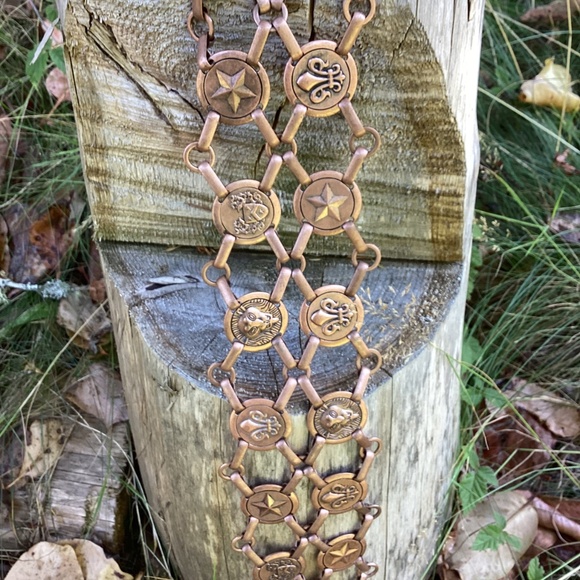 Beautiful Heavy Brass/Bronze Tone Link Design Belt main image 7